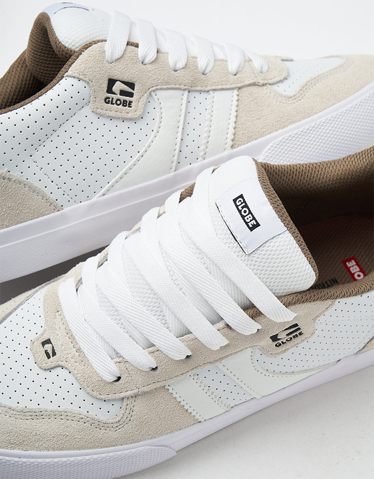 Globe Encore-2 Skate Shoes - White Dip