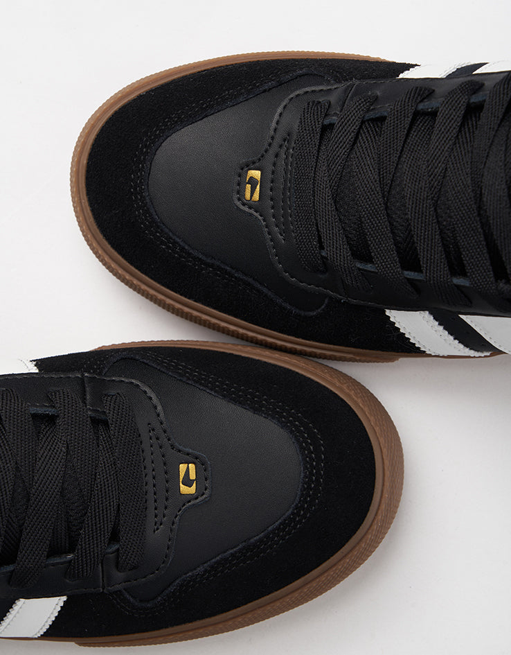 Globe Encore-2 Skate Shoes - Black/White/Tobacco