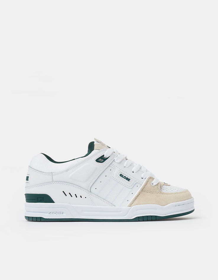 Globe Fusion Skate Shoes - White/Green