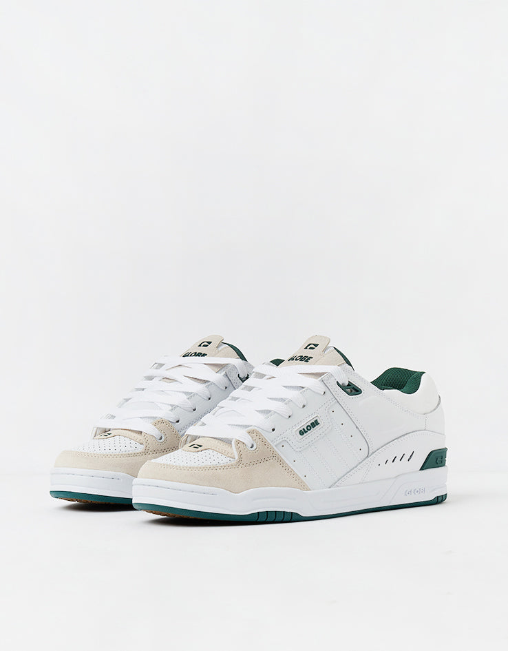 Globe Fusion Skate Shoes - White/Green
