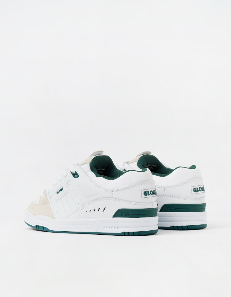 Globe Fusion Skate Shoes - White/Green
