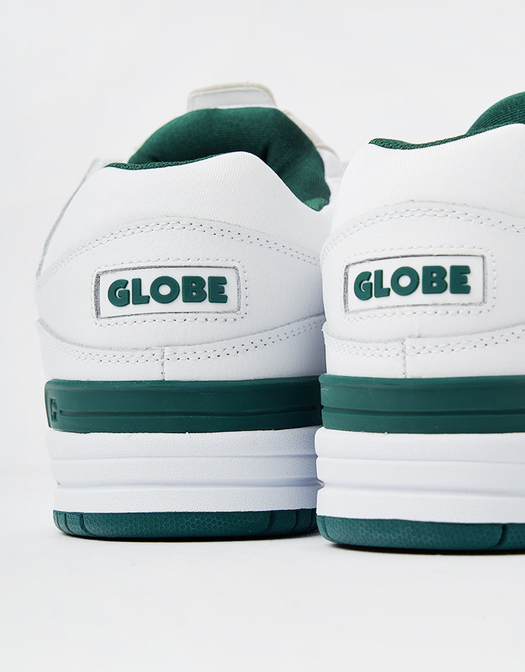 Globe Fusion Skate Shoes - White/Green