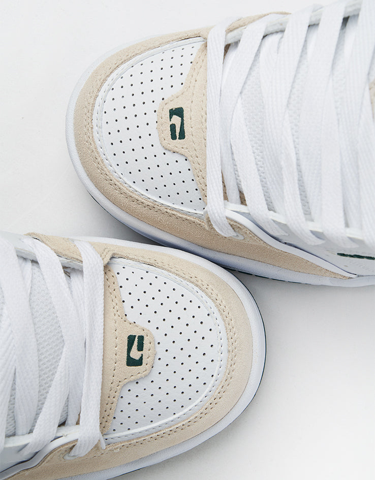 Globe Fusion Skate Shoes - White/Green