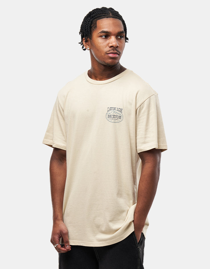 Brixton Layin' Low T-Shirt - Cream