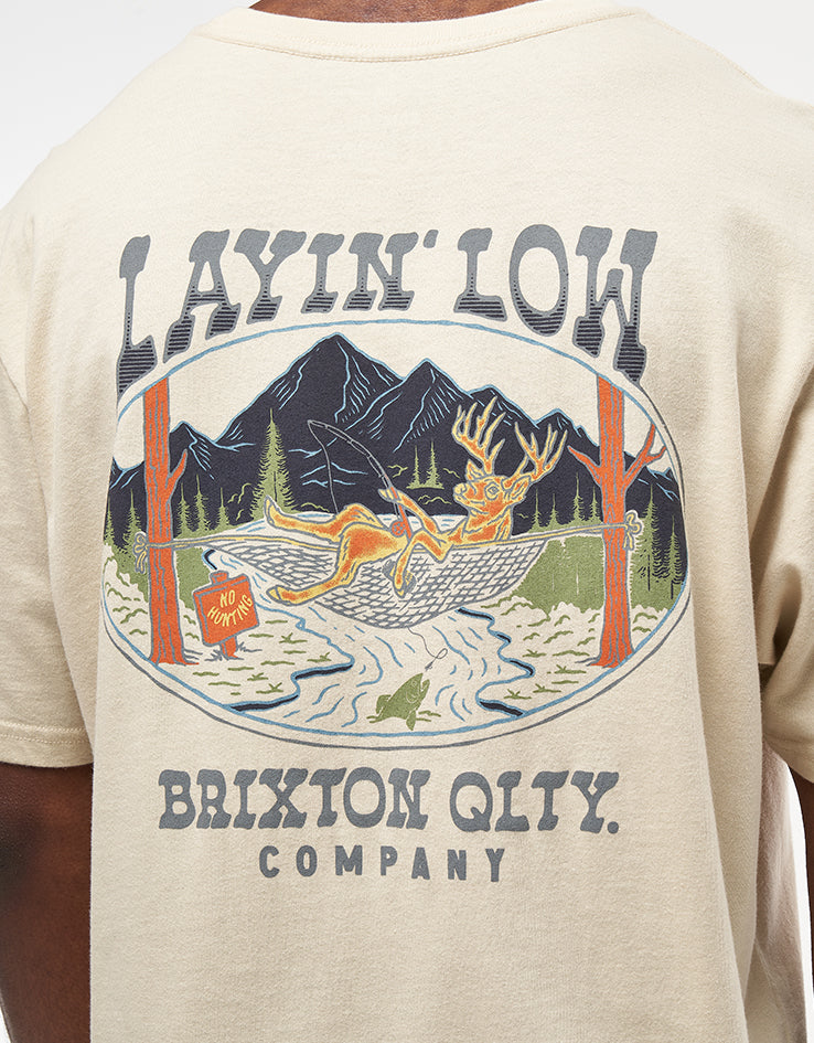 Brixton Layin' Low T-Shirt - Cream