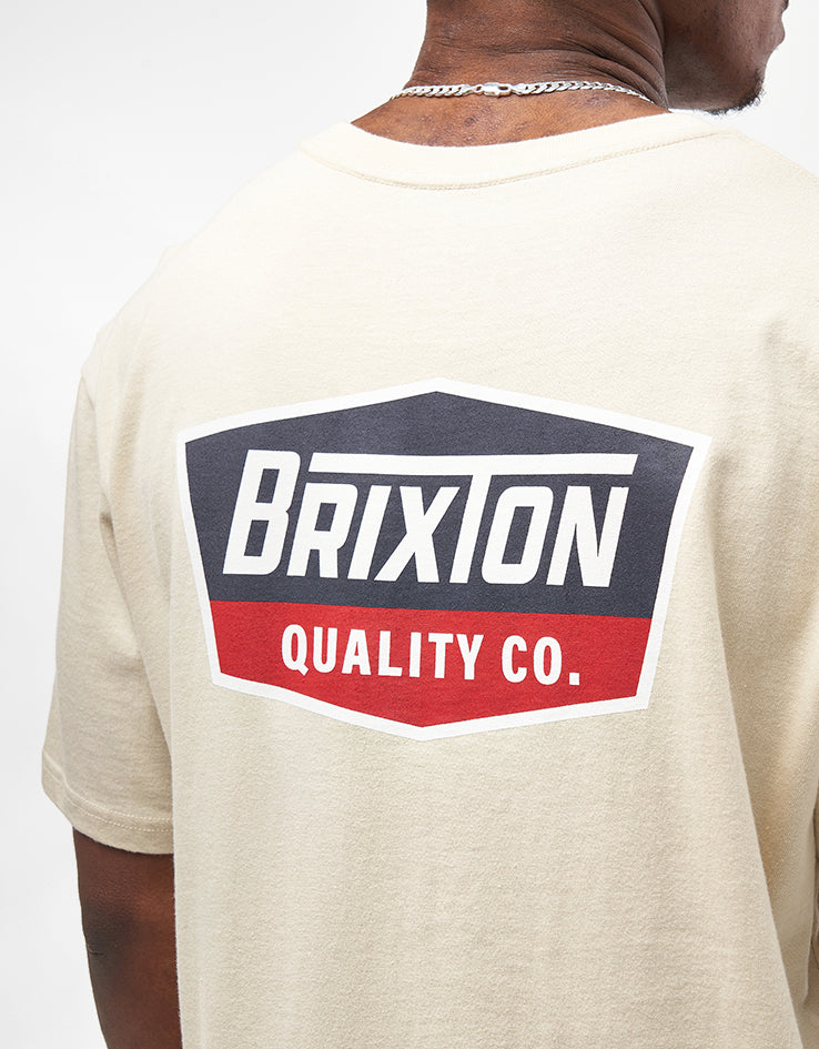 Brixton Regal T-Shirt - Cream/Navy