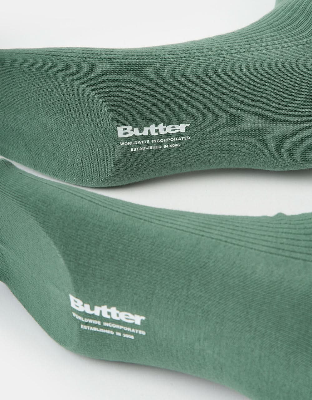 Butter Goods Pigment Dye Socks - Washed Eucalyptus