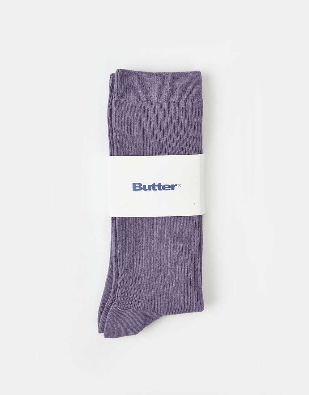 Butter Goods Pigment Dye Socks - Washed Mulberry