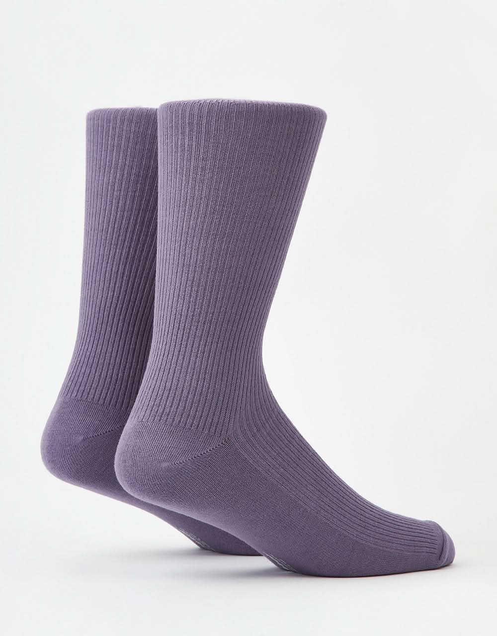Butter Goods Pigment Dye Socks - Washed Mulberry