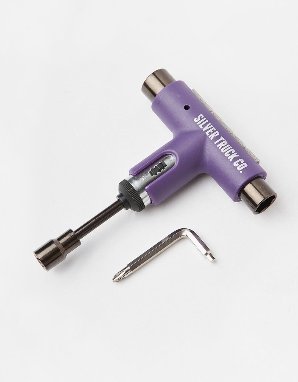 Silver Ratchet Skateboard Tool - Purple/Grey