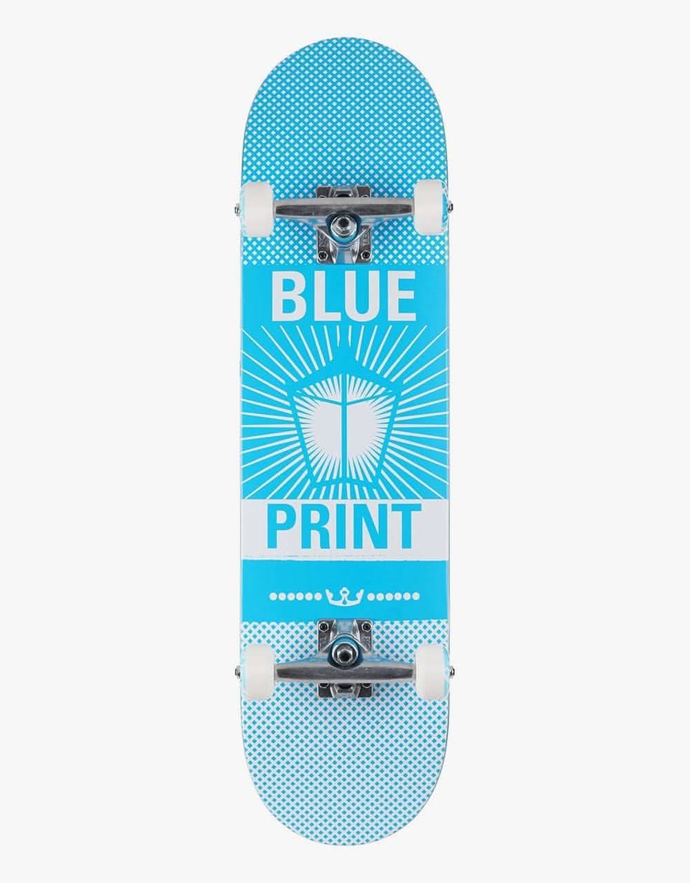 Blueprint Pachinko Blue/White Complete Skateboard - 8"