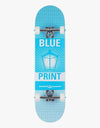 Blueprint Pachinko Blue/White Complete Skateboard - 8"