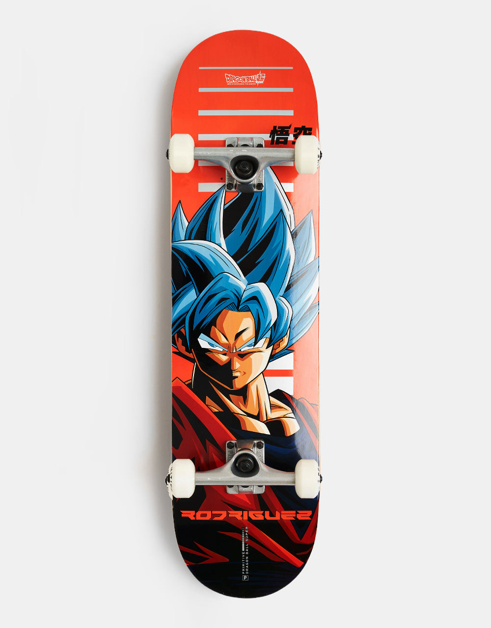 Primitive x Dragonball Z Rodriguez Goku SSG Complete Skateboard - 8.25"