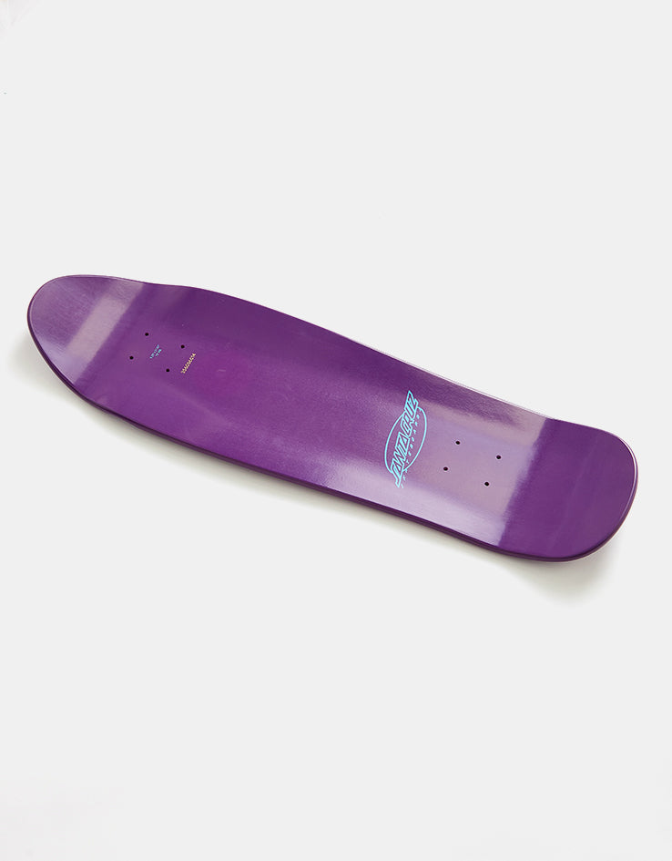 Santa Cruz Meek Pinstripe Slasher Shaped Skateboard Deck - 9.23"