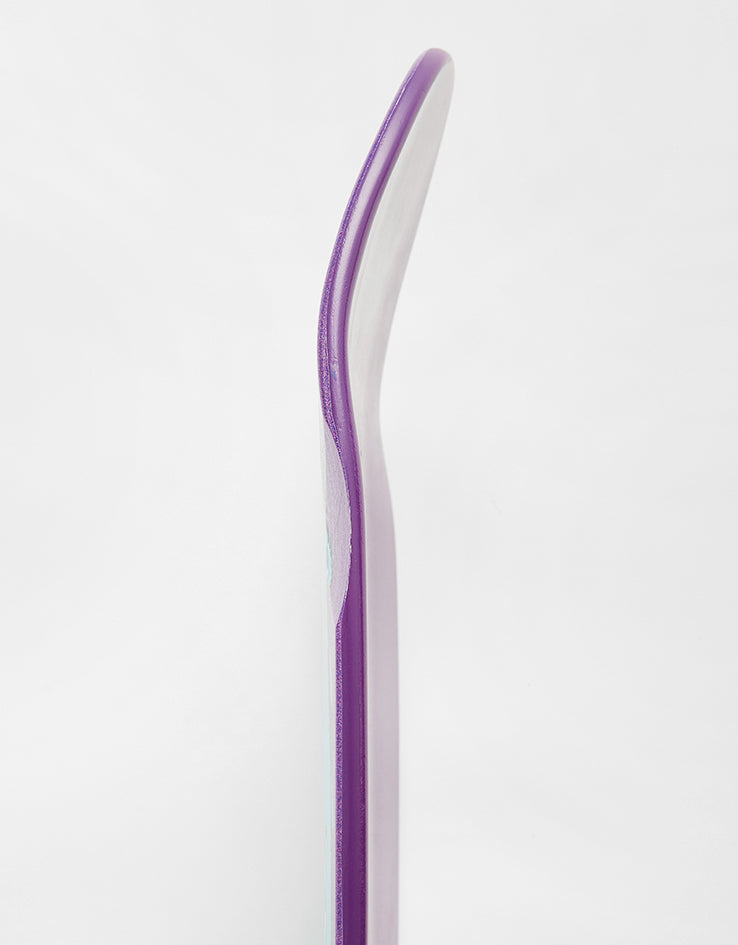 Santa Cruz Meek Pinstripe Slasher Shaped Skateboard Deck - 9.23"