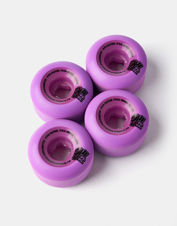 OJ Double Duro 99a/95a Skateboard Wheels - 53mm
