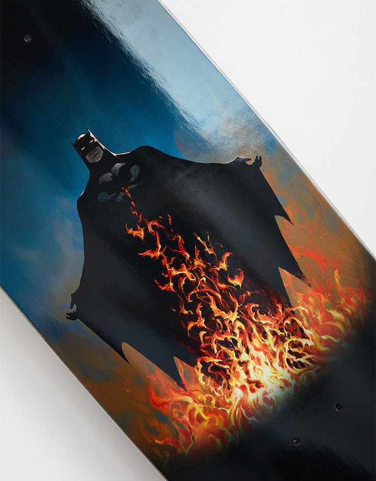 Welcome x Batman Bat Flames on Boline 2.0 Skateboard Deck - 9.5"