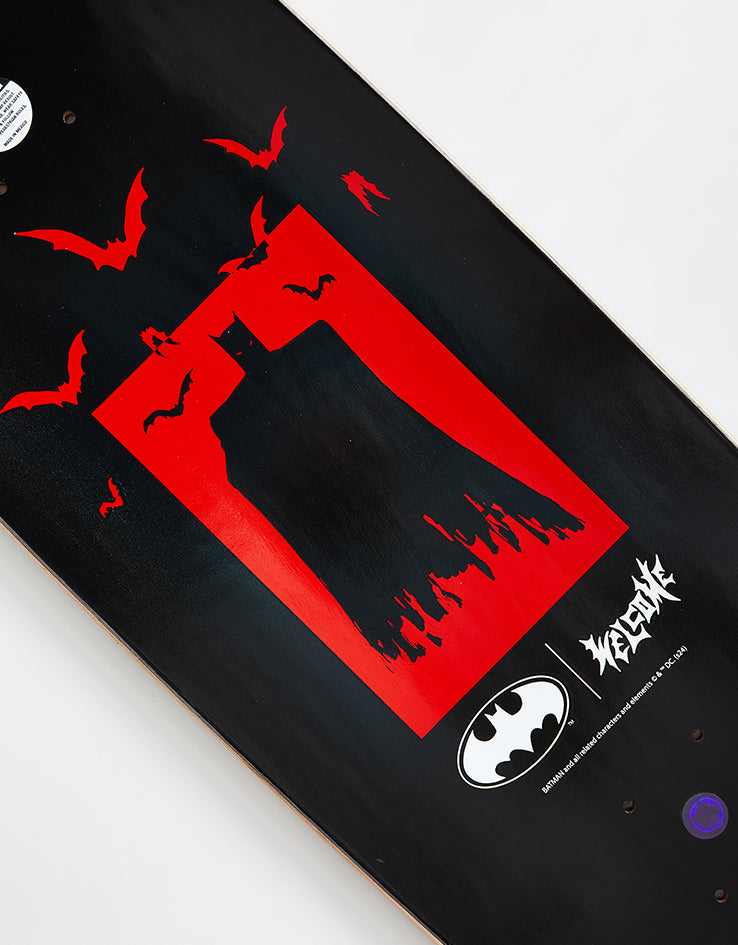 Welcome x Batman Bat Flames on Boline 2.0 Skateboard Deck - 9.5"