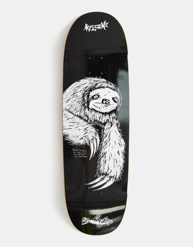 Welcome Sloth on Boline 2.0 Skateboard Deck - 9.5"