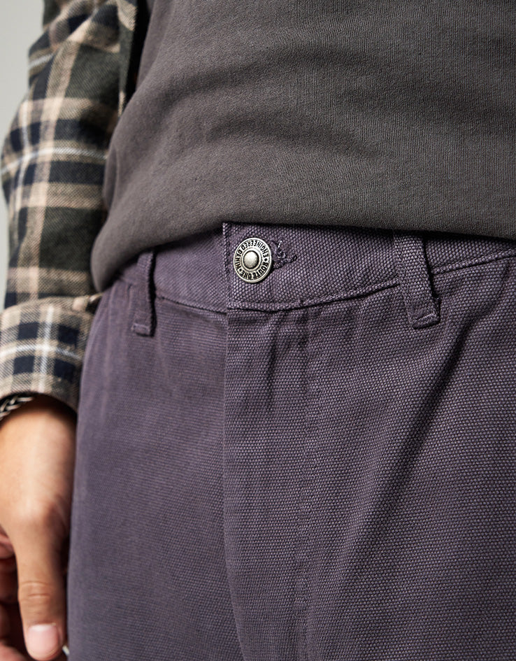 Route One Super Baggy Canvas Pant - Smokey Purple