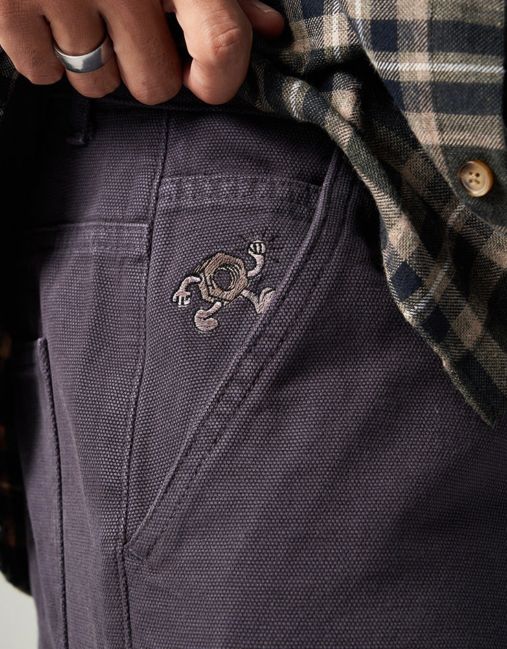Route One Super Baggy Canvas Pant - Smokey Purple