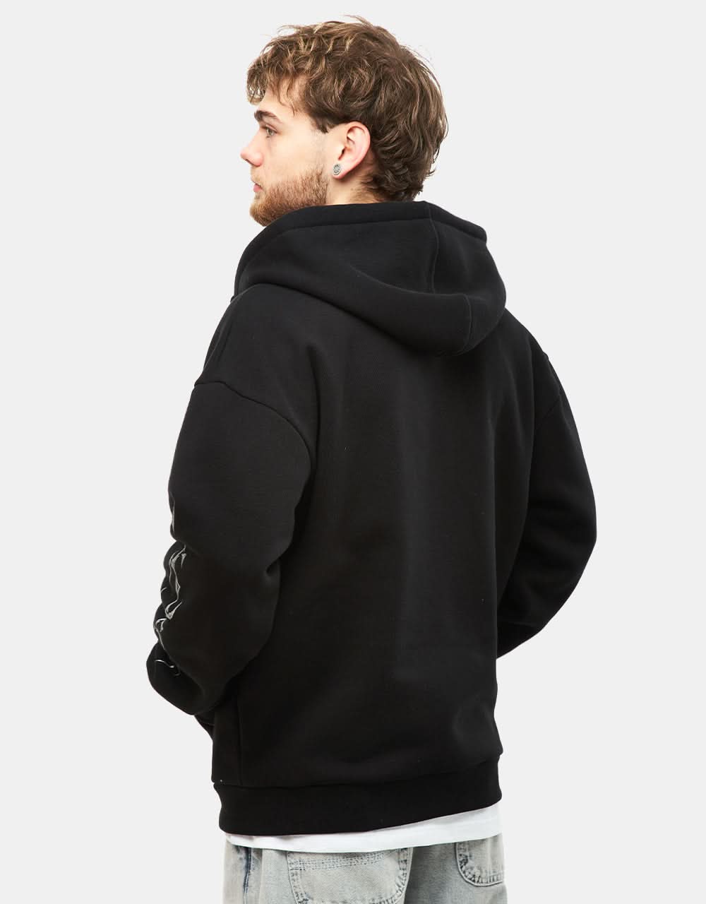 Route One Blades Zip Hoodie (400gsm) - Black