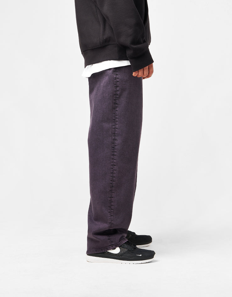 Route One Baggy Denim Jeans - Moderate Purple