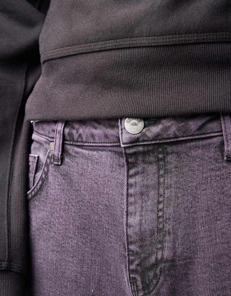 Route One Baggy Denim Jeans - Moderate Purple