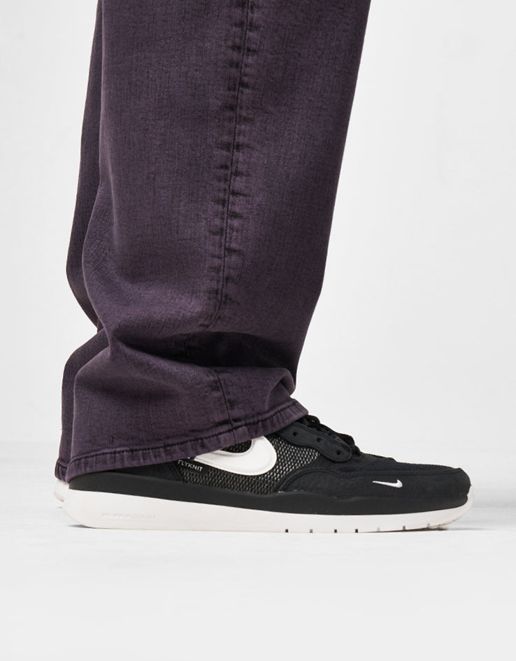 Route One Baggy Denim Jeans - Moderate Purple