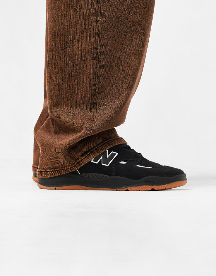 Route One Baggy Denim Jeans - Burnt Mahogony