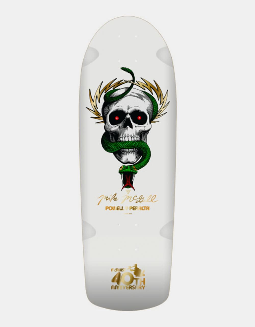 Powell Peralta McGill OG Skull & Snake '15' McTwist 40th Anniversary Skateboard Deck - 10"