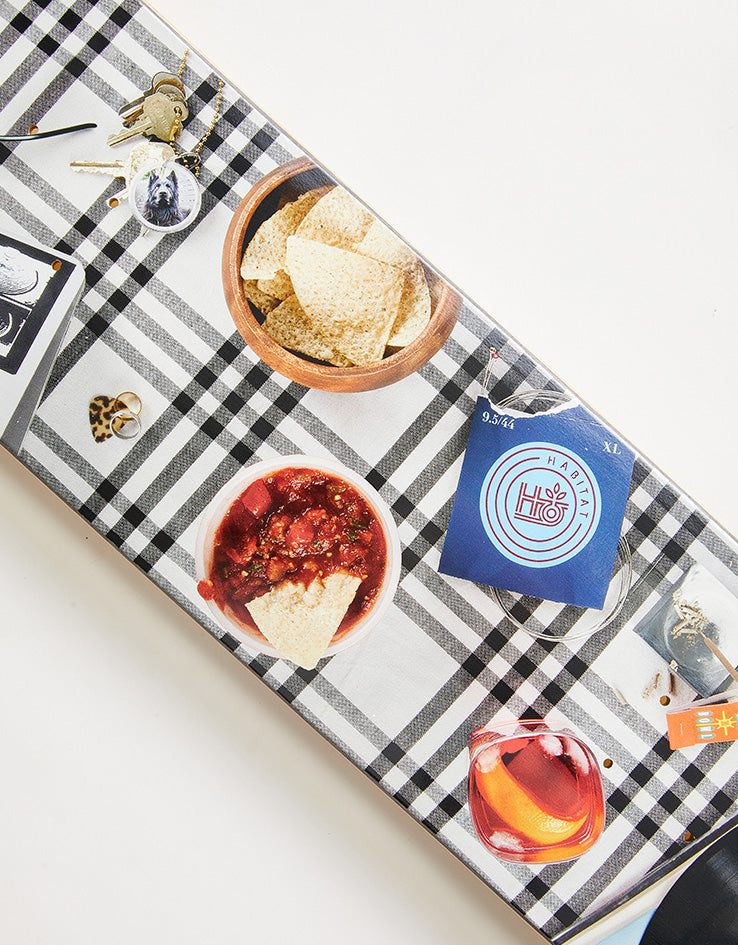 Habitat Gillette Place Setting Skateboard Deck - 8.25"