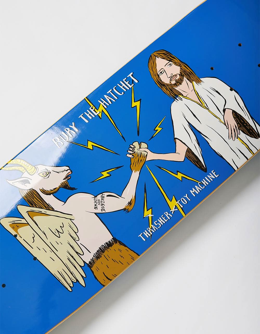 Toy Machine x Thrasher Bury The Hatchet Egg Skateboard Deck - 8.88"