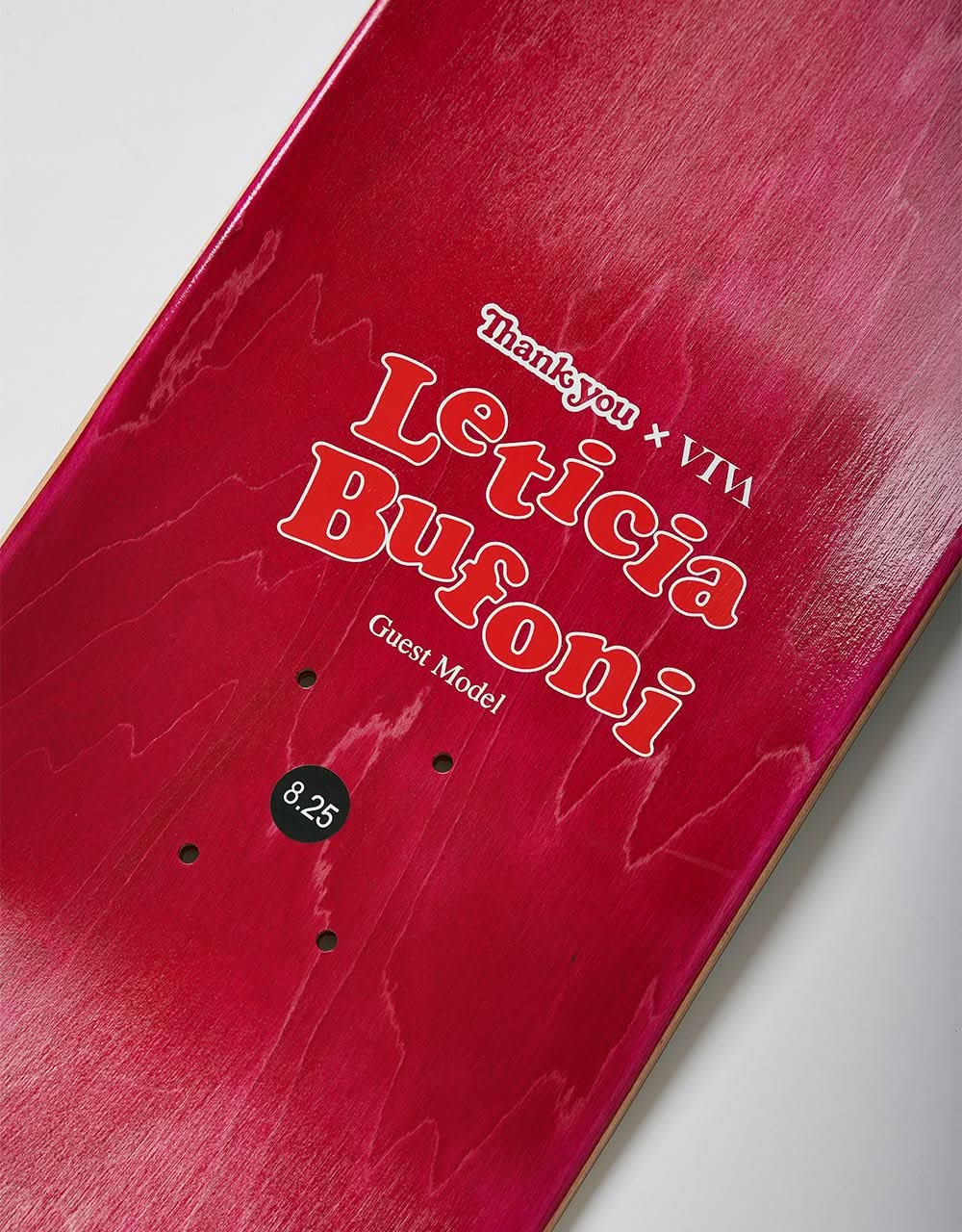 Thank You Leticia Bufoni Bride of Buddy Guest Skateboard Deck - 8.25"