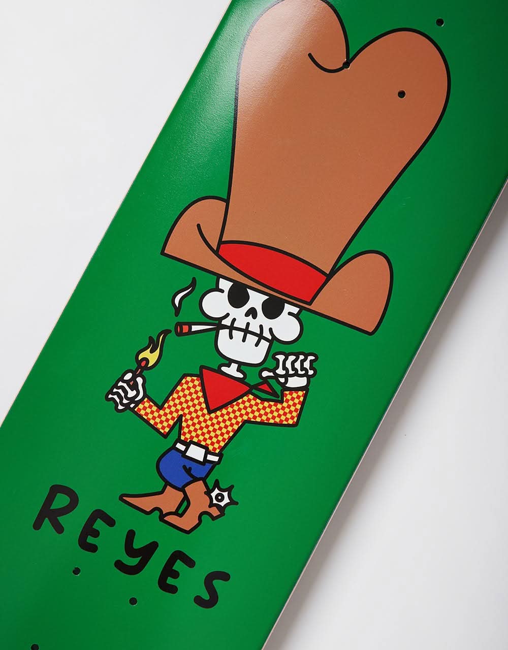 Thank You Reyes Smokin Cowboy Skateboard Deck - 8.625"
