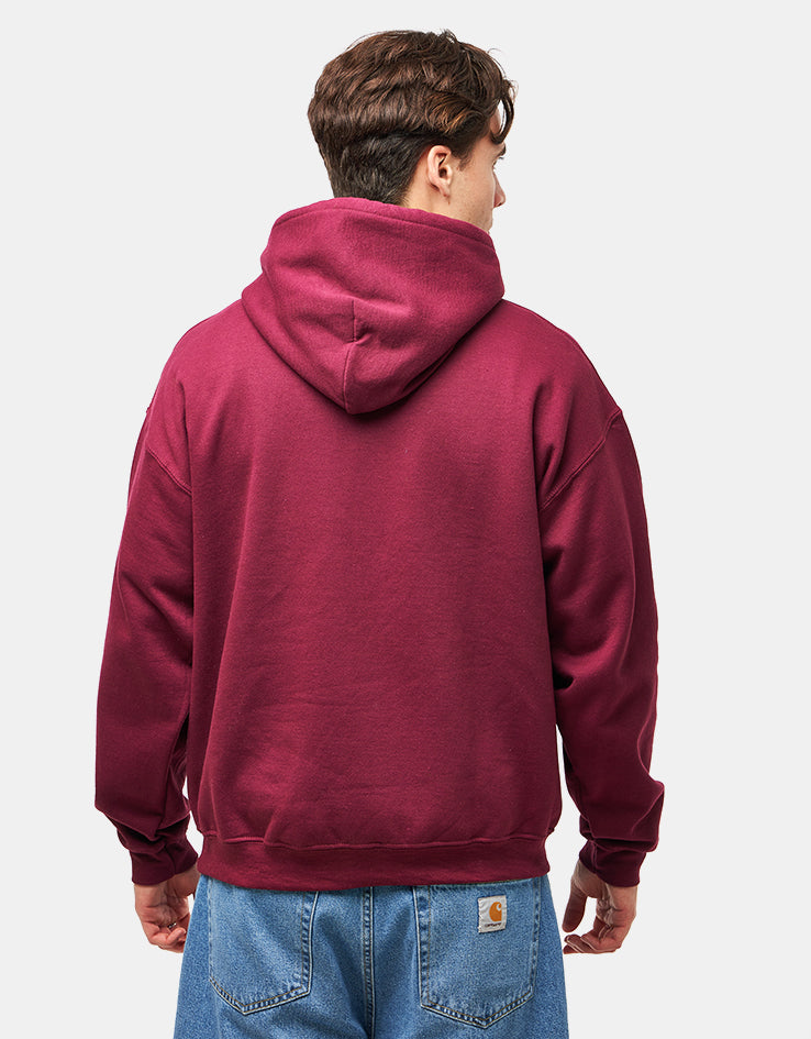 Thrasher x Toy Machine Vortex Pullover Hoodie - Maroon