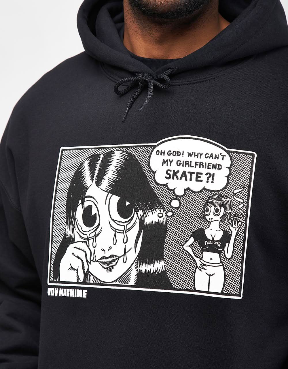 Thrasher x Toy Machine Girlfriend Pullover Hoodie - Black