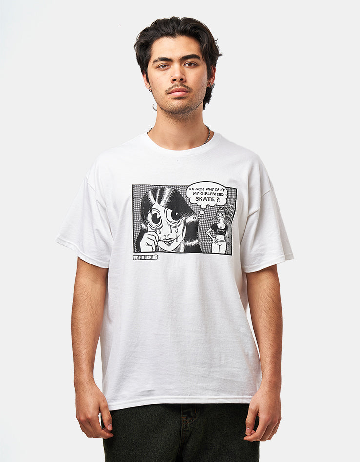 Thrasher x Toy Machine Girlfriend T-Shirt - White