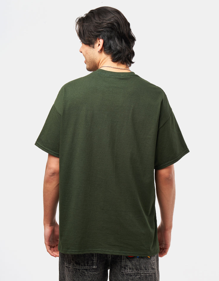 Thrasher x Toy Machine Hecho T-Shirt - Forest Green