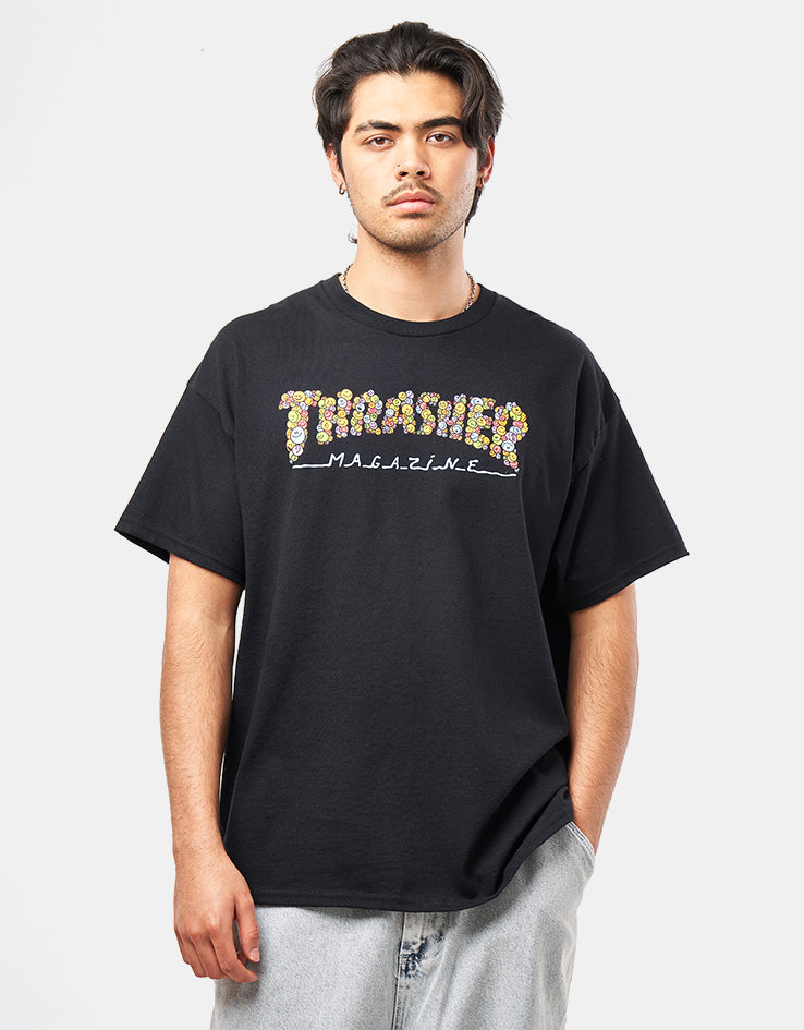 Thrasher Smile T-Shirt - Black