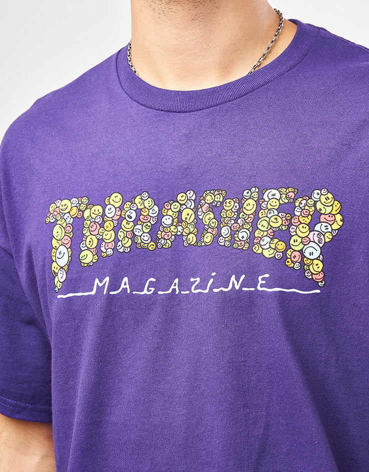 Thrasher Smile T-Shirt - Purple