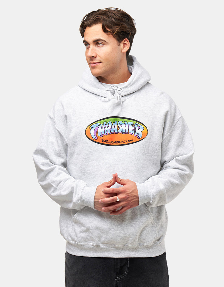 Thrasher Ninety-Five Pullover Hoodie - Ash Grey