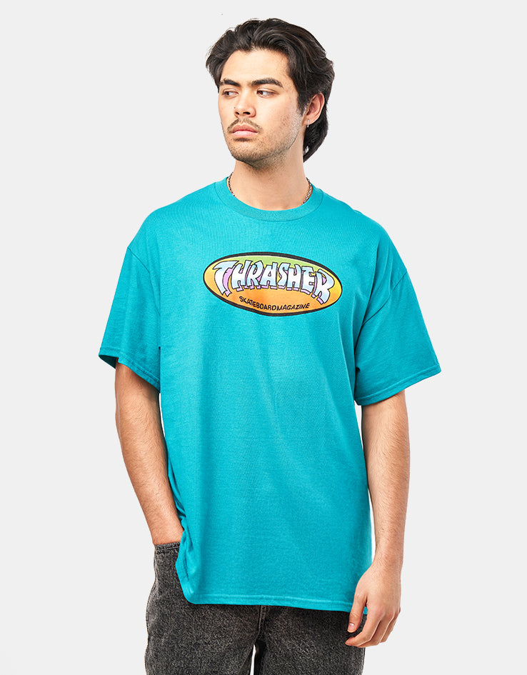 Thrasher Ninety-Five T-Shirt - Jade Dome