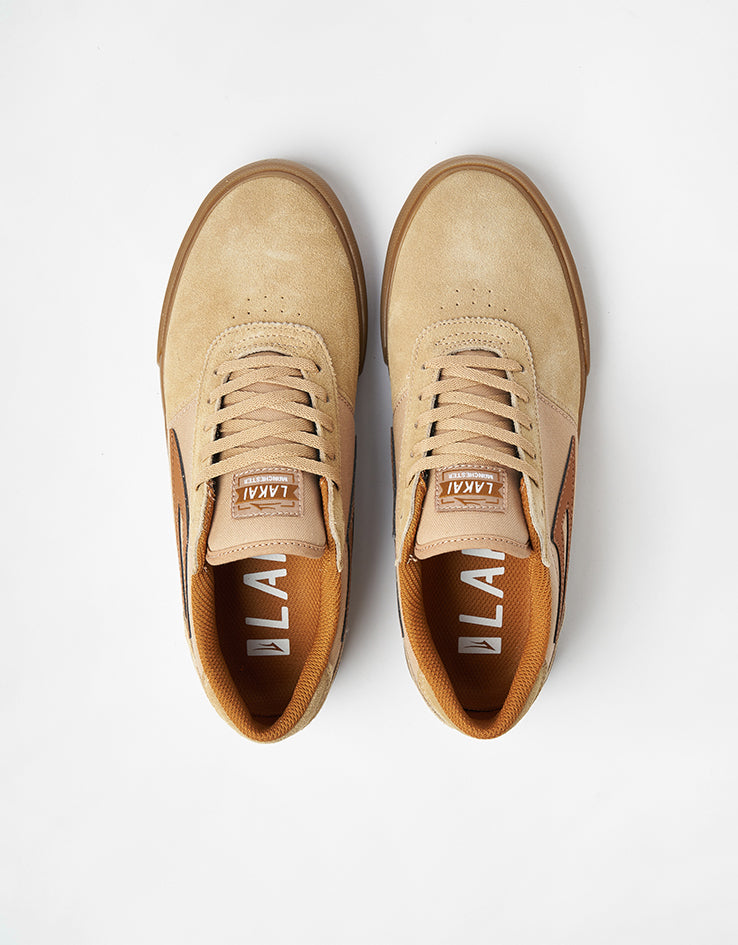Lakai Manchester Skate Shoes - Tan/Gum Suede