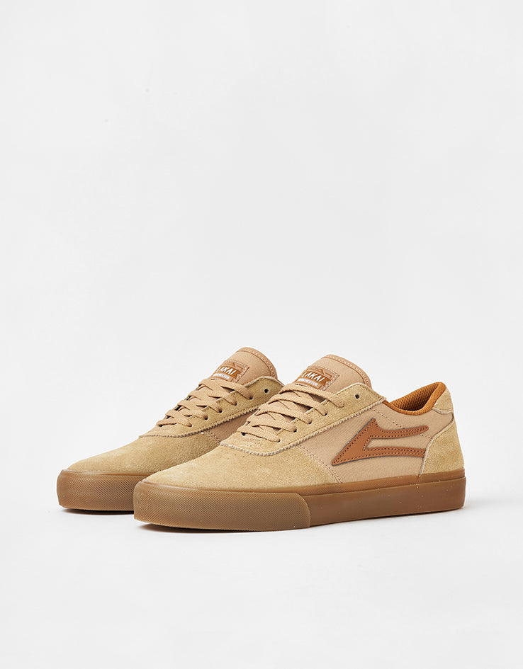 Lakai Manchester Skate Shoes - Tan/Gum Suede