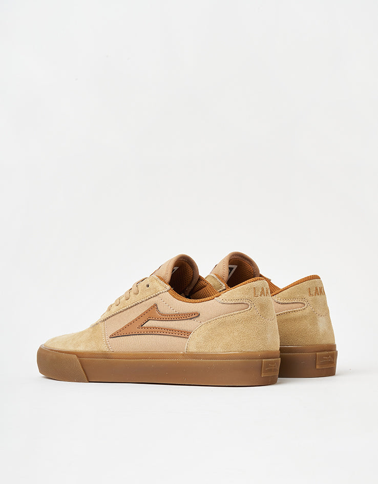 Lakai Manchester Skate Shoes - Tan/Gum Suede