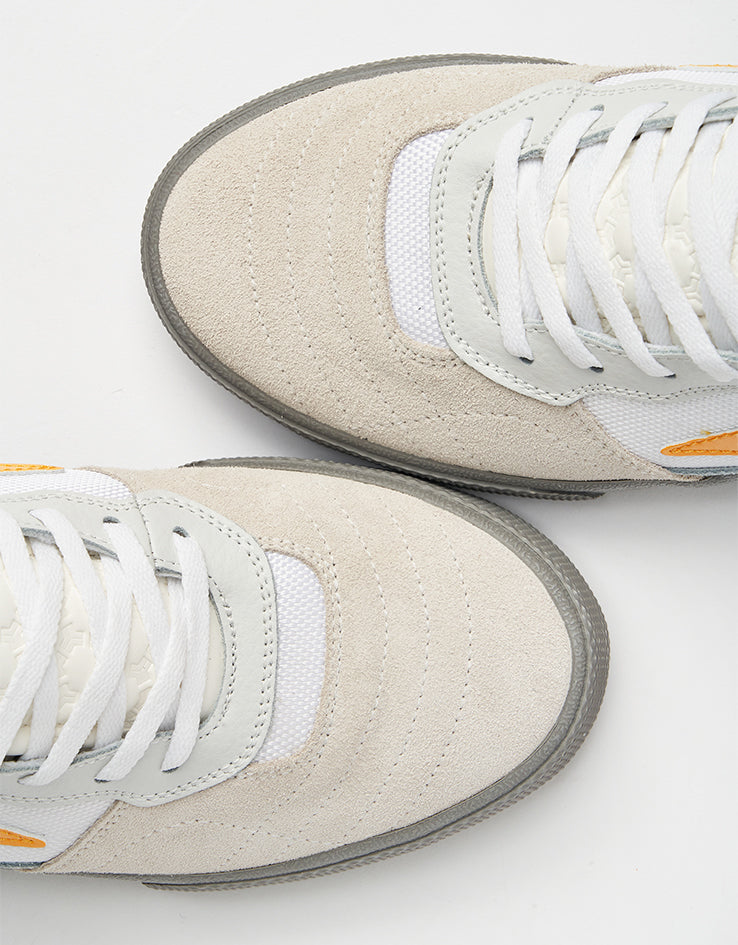 Lakai Cambridge Skate Shoes - White Leather