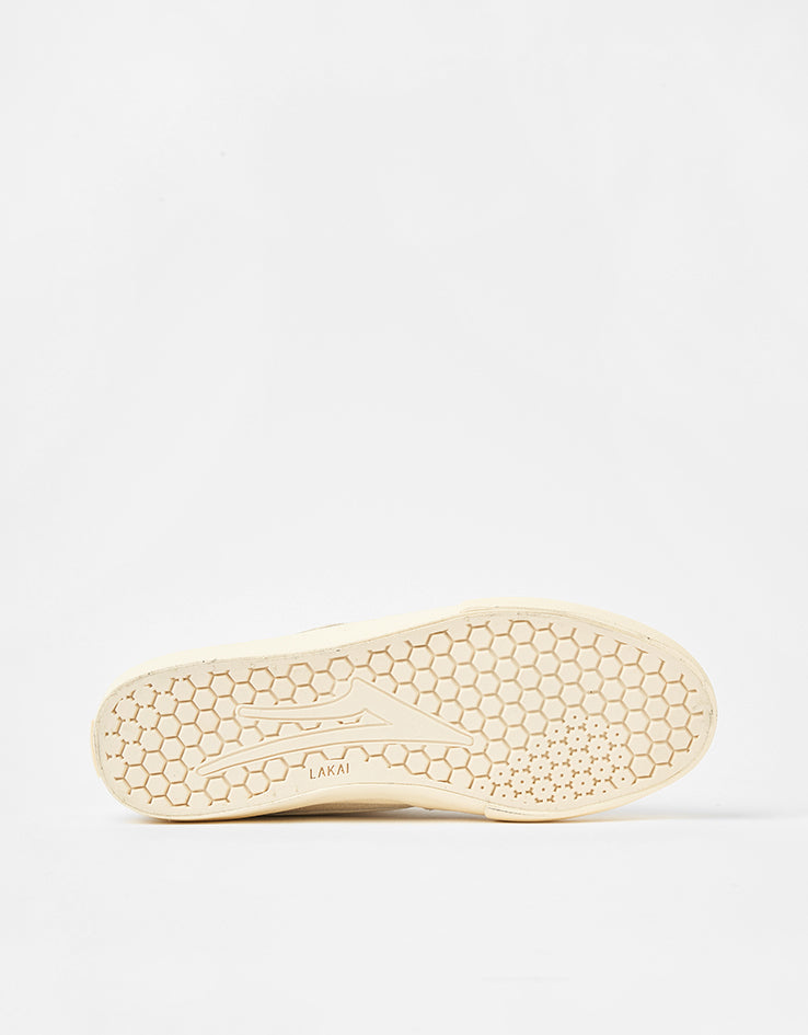 Lakai Terrace Vulc Skate Shoes - Cream Suede