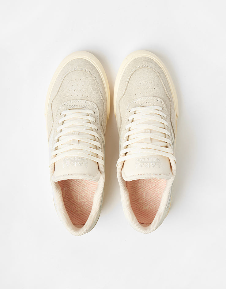 Lakai Terrace Vulc Skate Shoes - Cream Suede