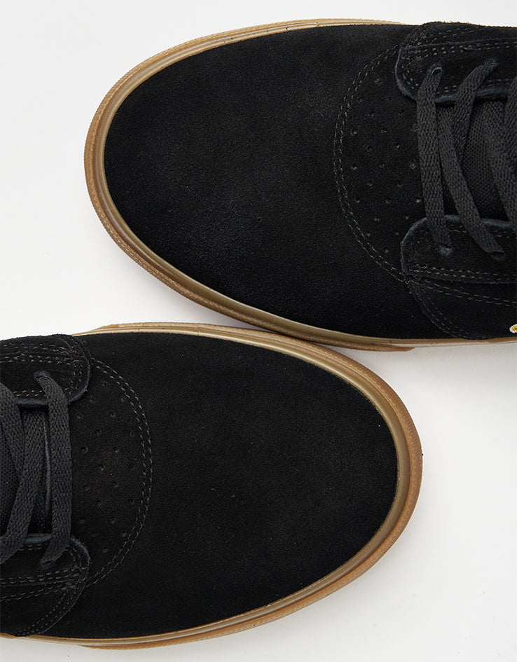 Lakai Griffin Skate Shoes - Black/Gold Suede